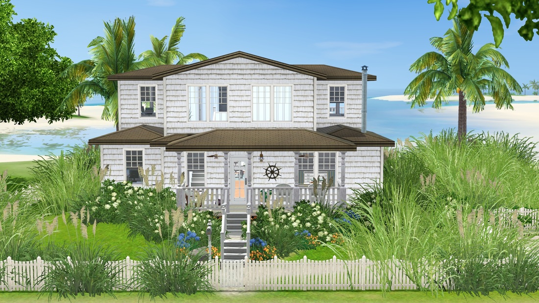 Sea Shore Beach Cottage Tiki S Sims 3 Corner
